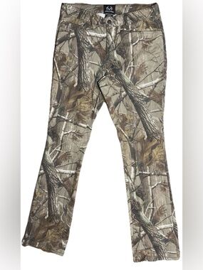 Realtree Womens Pants Size 6 Camouflage Hunting Stretch Mid Straight Light Weigh